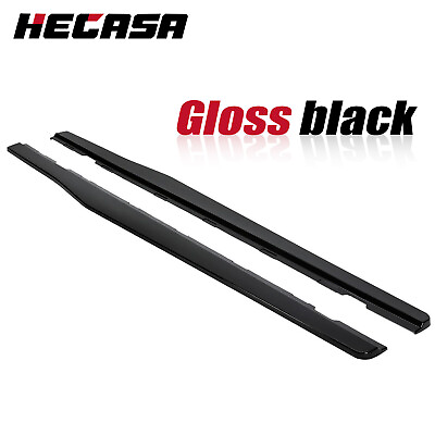 #ad Side Skirts Extension For 2010 15 Chevy Camaro SS LS LT Gloss Black Rocker Panel $60.99