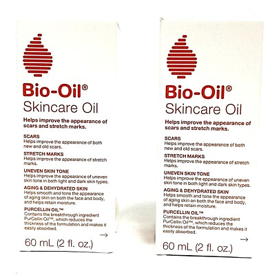 #ad 2 Pack 2 fl oz each Bio Oil Skincare for Scars Stretch Marks Aging Skin New $17.99
