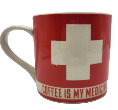 #ad Trixie Milo Mug Coffee Is My Medicine Cup Red White 2015 $12.99