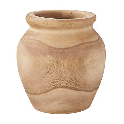 #ad #ad 7quot; Natural Wood Vase $19.88