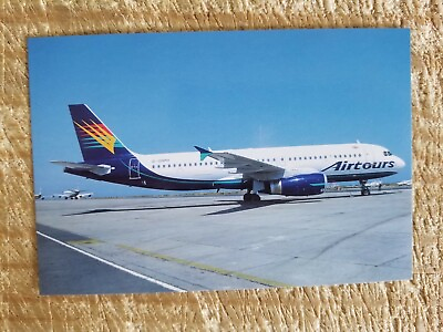 #ad AIRTOURS AIRBUS 320 IN 1995.VTG LIMITED TO 600 AIRCRAFT POSTCARD*P44 $5.96