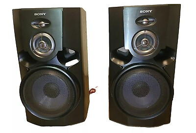 #ad Sony SS MG110 Bookshelf Speakers 8 Ohms Pair Of Wood Stereo Speakers Black $75.00