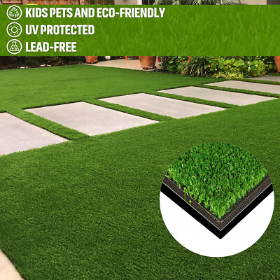 16x6.6 Ft Fake Grass Mat Synthetic Landscape Artificial Lawn Pet Dog Turf Garden $71.76