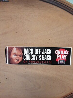 #ad Vintage Bumper Sticker Childs Play 2 $2.50