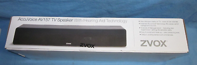 ZVOX AccuVoice AV157 Dialogue Boosting TV Speaker Sound Bar $135.00