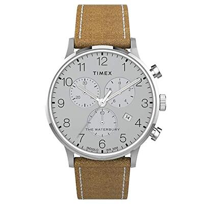 Timex Men Waterbury Classic Chrono 40mm Quartz Watch Steel Strap 20 TW2T71200 $115.00