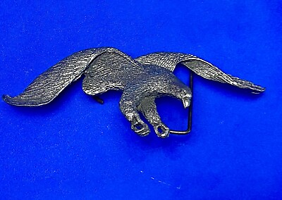 #ad Flying Hunting Diving claws out silly large pewter cut out belt buckle $17.99