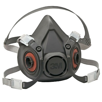 #ad 3M 6300 HALF FACE Reusable Respirator Protection Facepiece Mask MADE IN USA LRG. $17.99