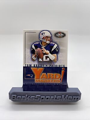 #ad 2002 Fleer Box Score Yard Markers Tom Brady #YM 1 Patriots Football Insert Card $19.99