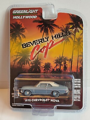 Greenlight 1 64 Scale 44870D 1970 Chevrolet Nova Beverly Hills Cop GBP 12.99