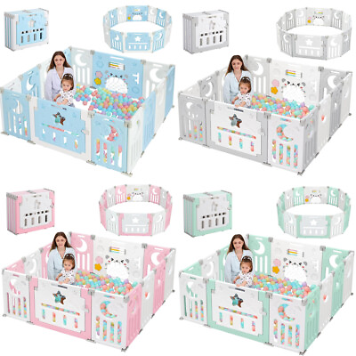 #ad Extra Large Baby Playpen Play Yard Activity Center Safety Kids Play Pens $94.99