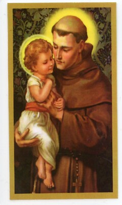 #ad Prayer to Saint Anthony to Find Lost Articles U Pack of 25 Laminated Holy Cards $19.99