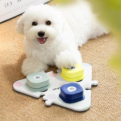 #ad Pet Communication Button Stickers Dog Cat Recording Device Feeding Ringing Bell $130.99