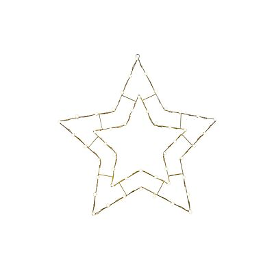 #ad Vickerman 48quot; C7 Led White 5 Point Star Wire Silhouette $211.36