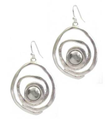 Women Fashion Jewelry 925 Silver Filled Dangle Drop Swirl Hoop Hook Earrings $12.79